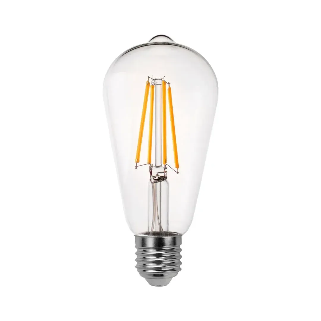 FOCO LED PERA VINTAGE E27 8W LUZ CALIDA ORANGE1