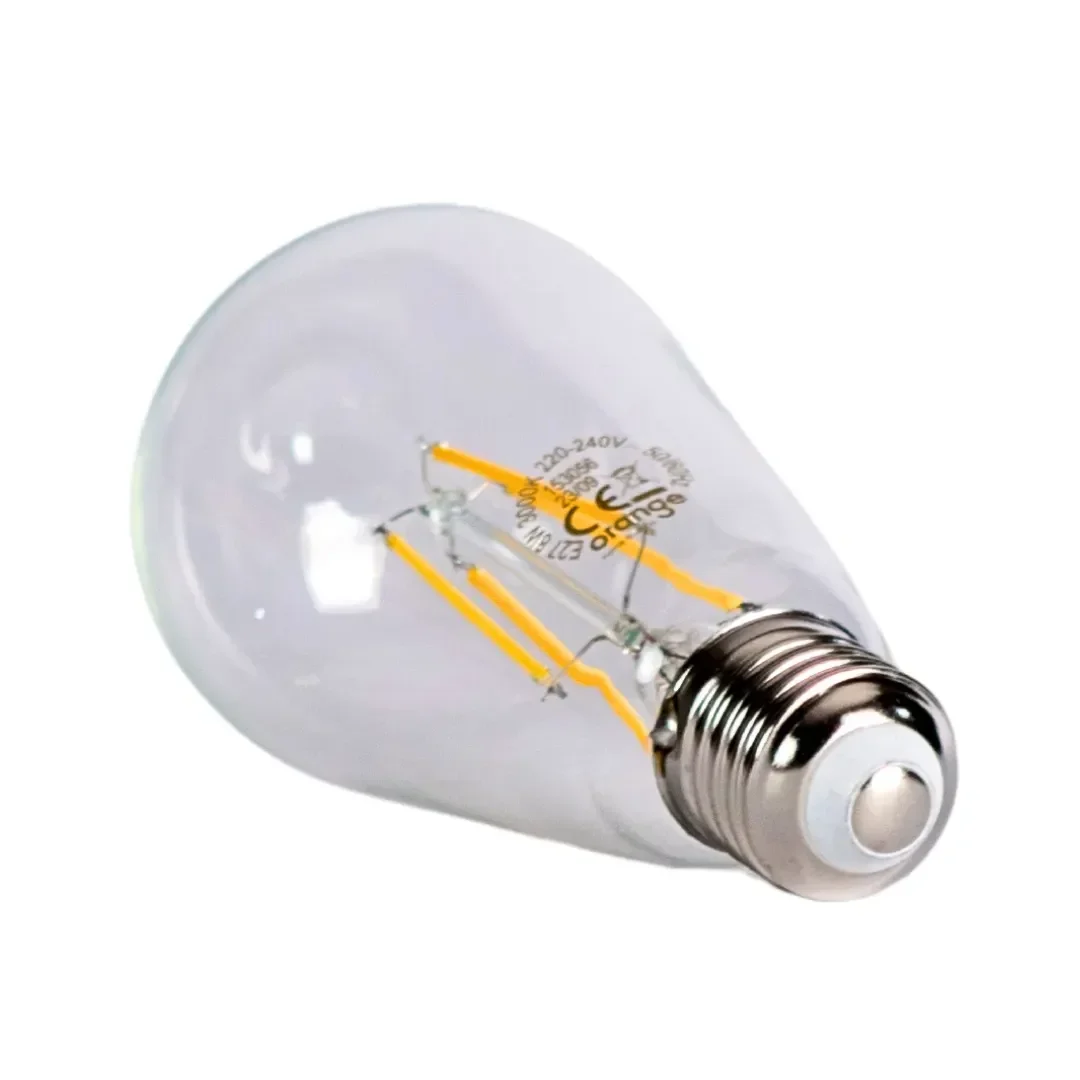 FOCO LED PERA VINTAGE E27 8W LUZ CALIDA ORANGE3