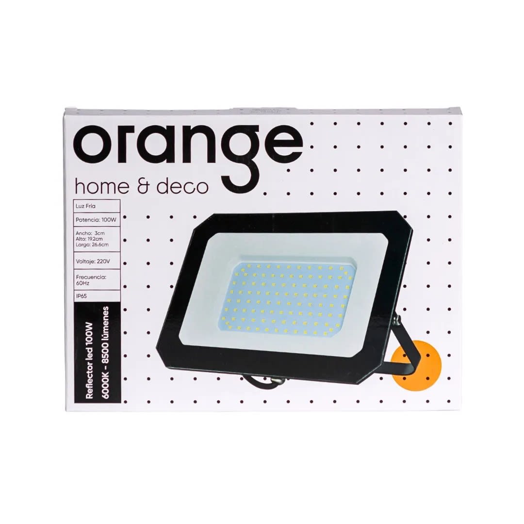 REFLECTOR LED 100W NEGRO LUZ FRIA ORANGE4