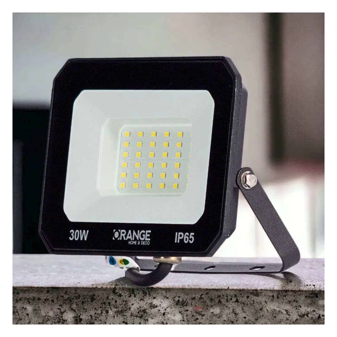 REFLECTOR LED 30W NEGRO LUZ FRIA ORANGE5