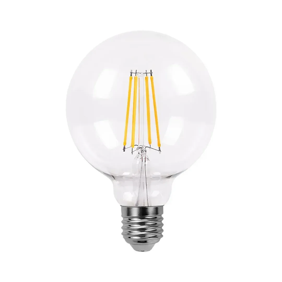 FOCO LED G95 CLEAR E27 7W LUZ CALIDA ORANGE