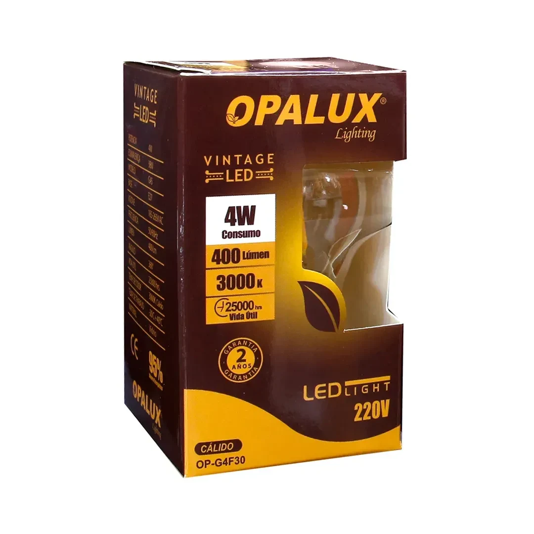 FOCO VINTAGE 4W 3000K E27 OPALUX3