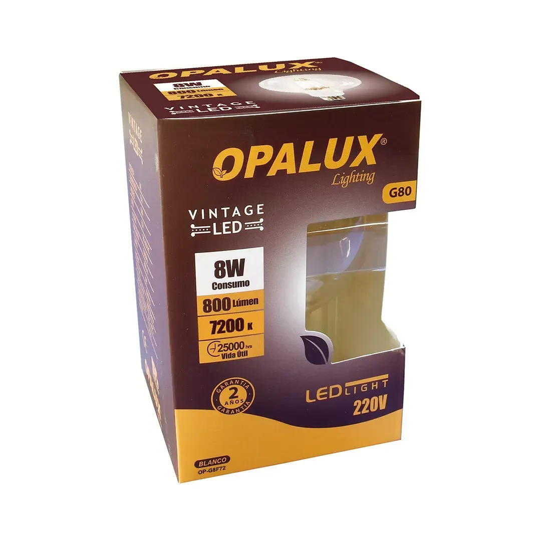 FOCO VINTAGE 8W 7200K E27 OPALUX3