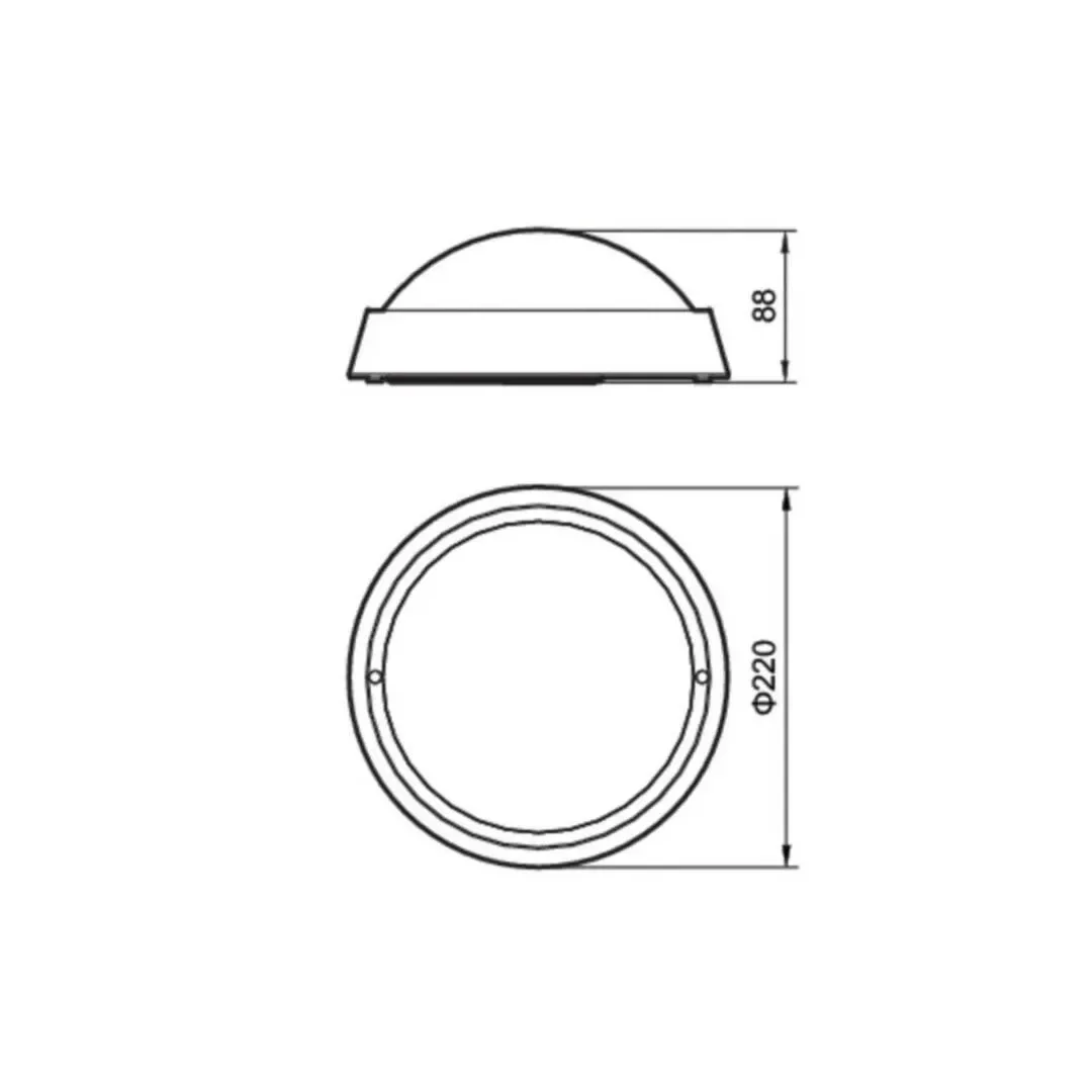 APLIQUE EXTERIOR LED TORTUGA 20W LUZ FRIA IP65 PHILIPS2