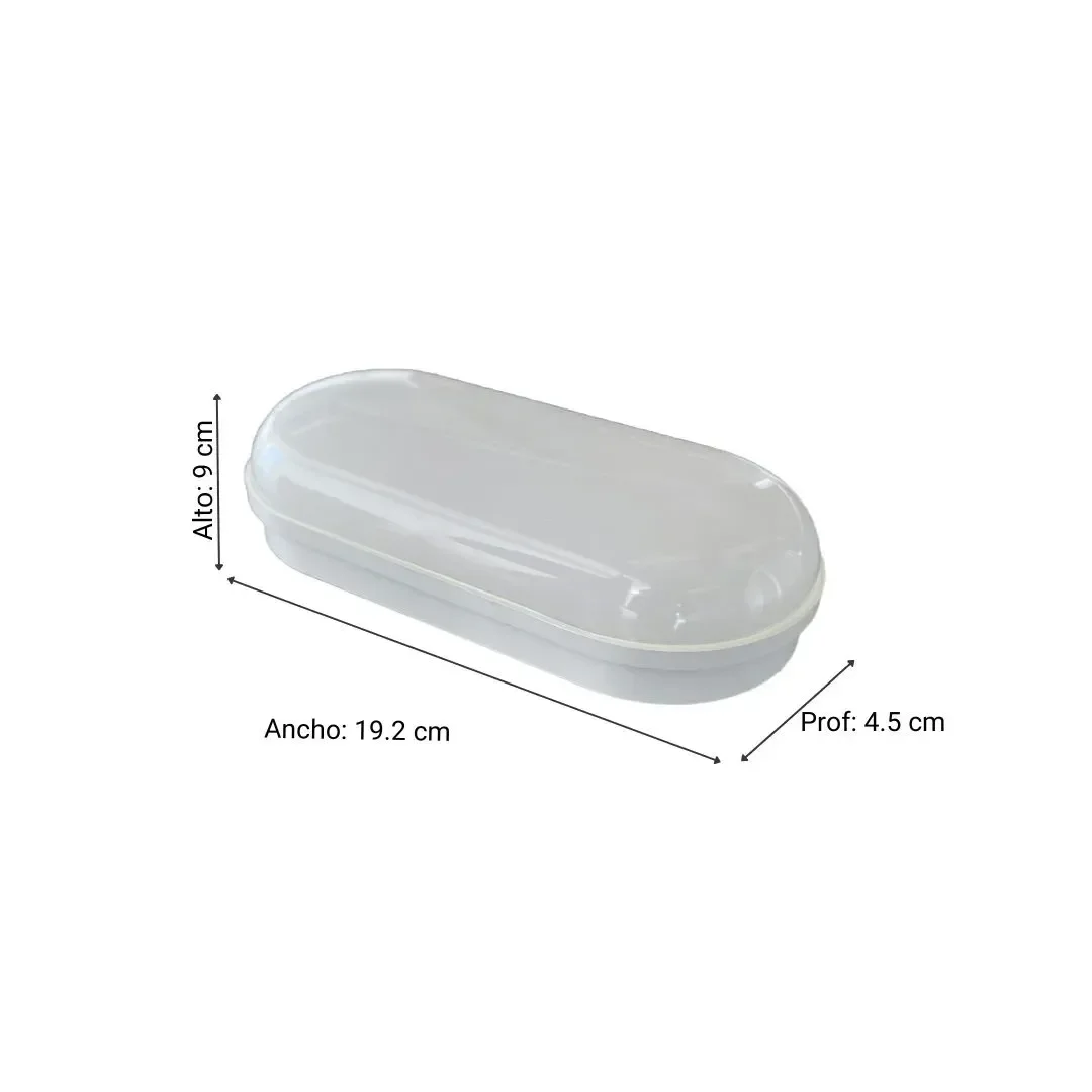 APLIQUE EXTERIOR LED OVALADO 12W LUZ CALIDA IP65 LUMINIKA2