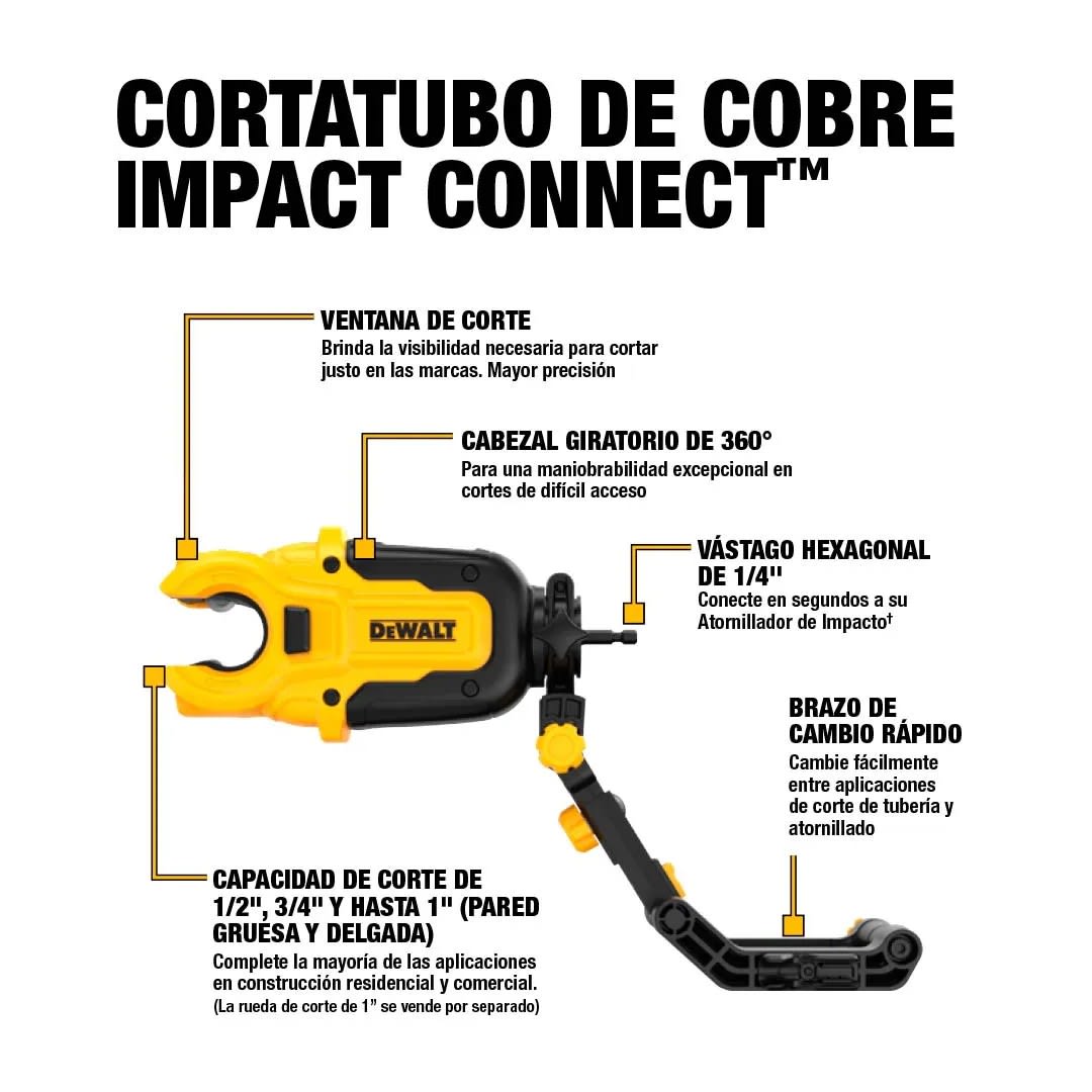 RUEDA DE CORTE PARA COBRE DE 1'' DEWALT6