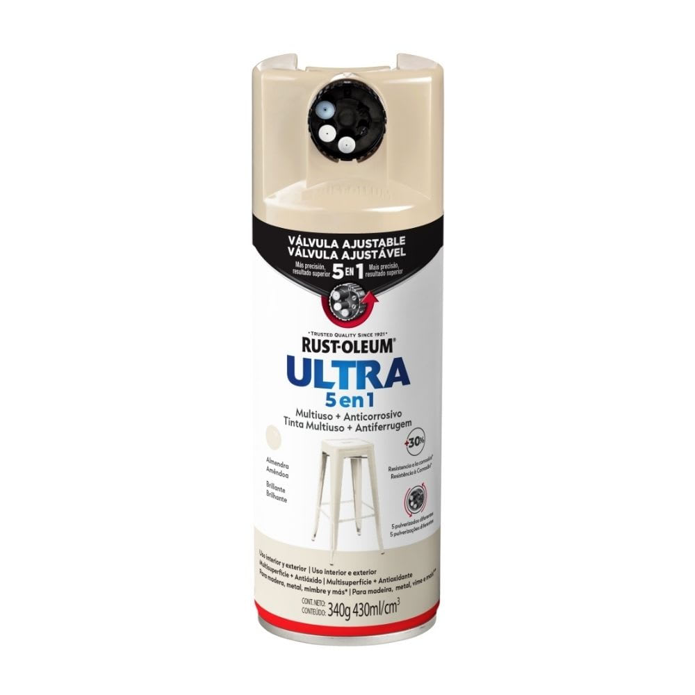 SPRAY ULTRA 5 EN 1 ALMENDRA BRILLANTE RUST OLEUM1