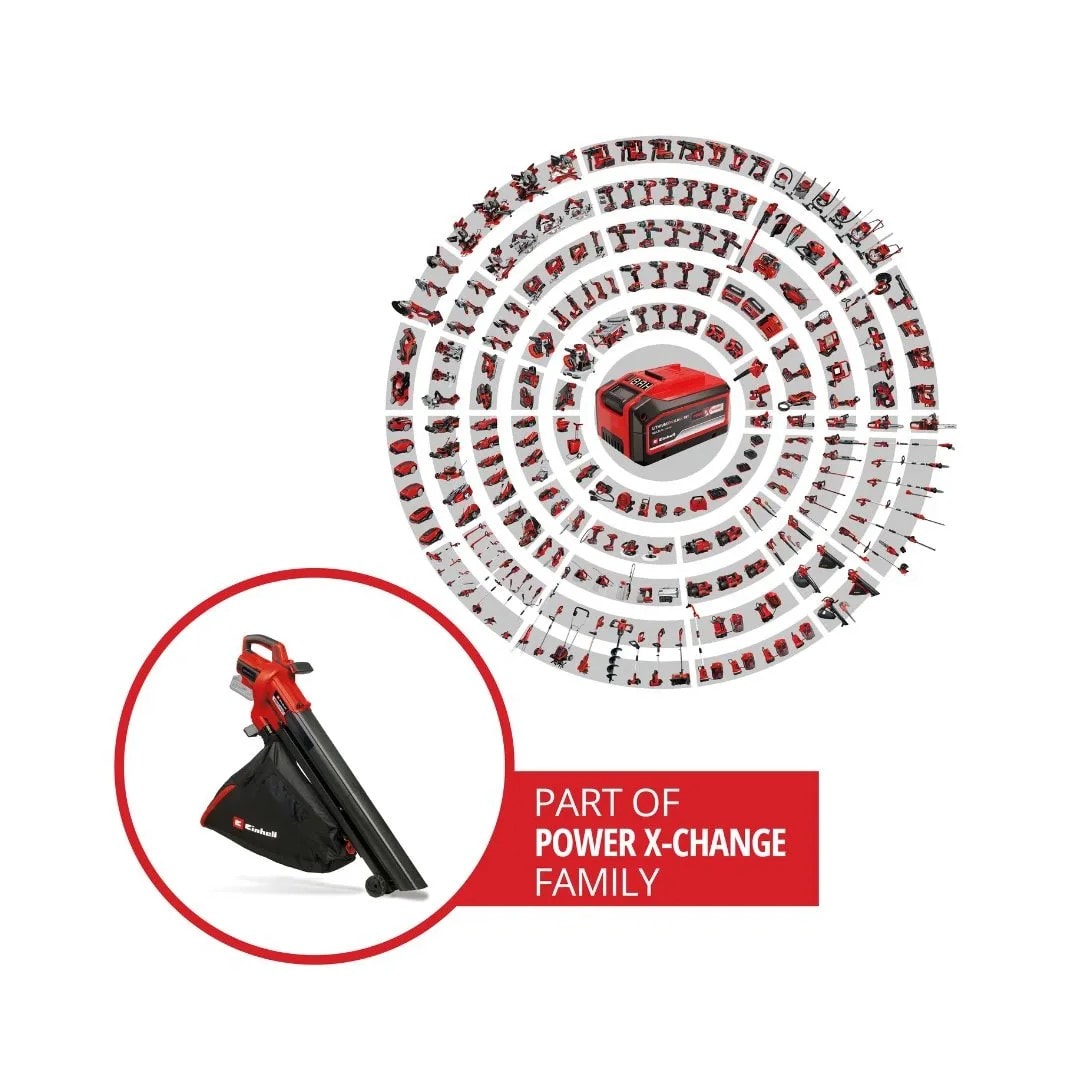 SOPLADORA INALAMBRICA VENTURRO 18/210 POWERX-CHANGE 18V EINHELL9