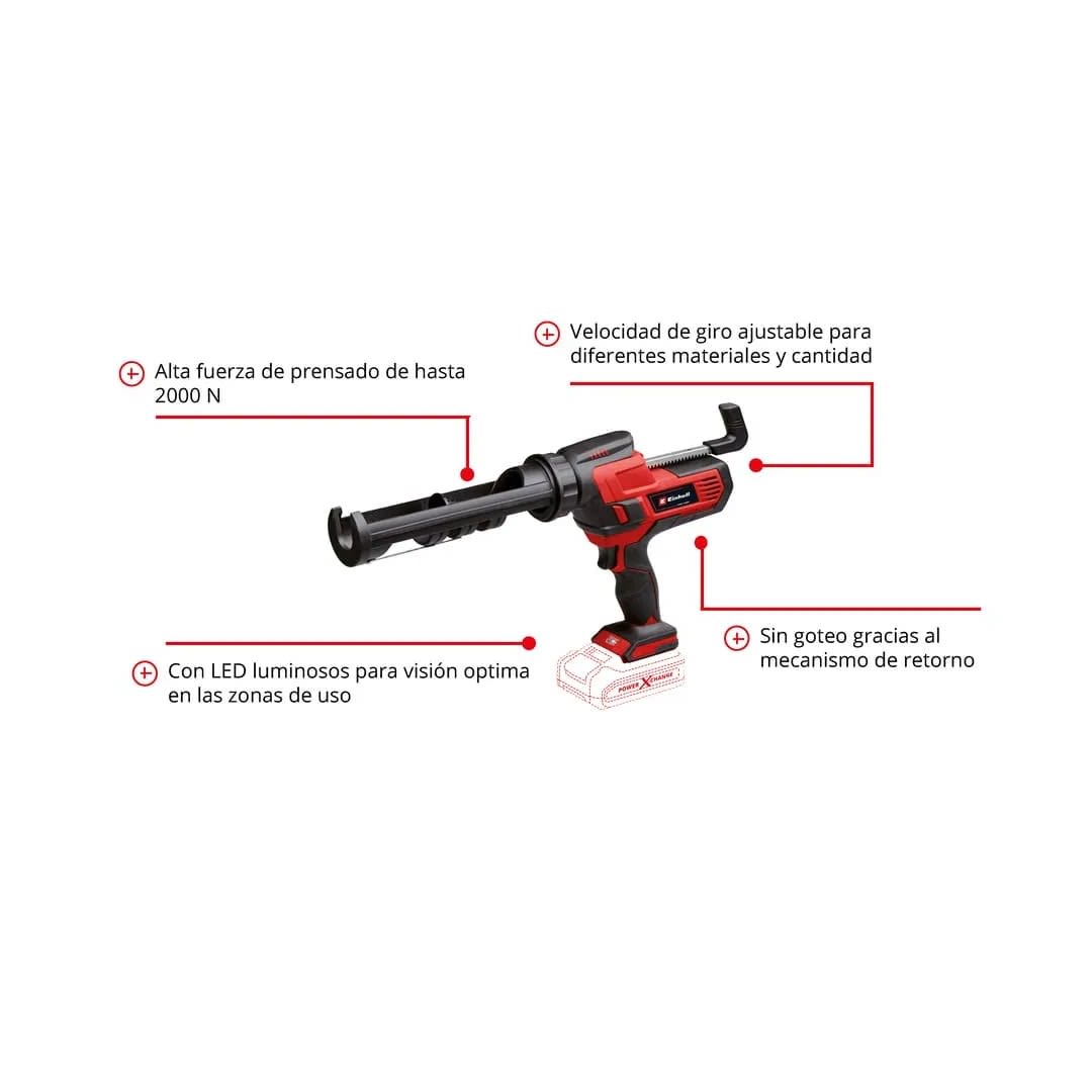 PISTOLA SILICONA INALAMBRICA TE-SG 18/10 LI - SOLO EINHELL2