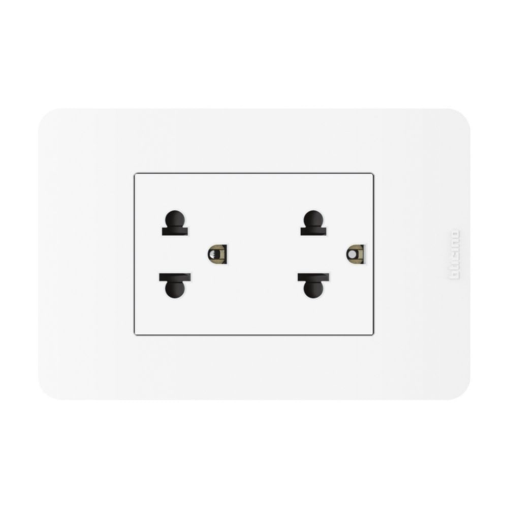 TOMACORRIENTE DUPLEX UNIVERSAL LT BLANCO MATIX GO BTICINO1