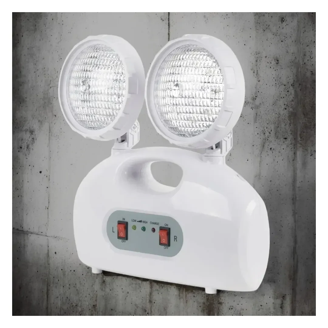 LAMPARA DE EMERGENCIA RECARGABLE 2 LUCES LED 4W MODELO CK7102 WERKEN1