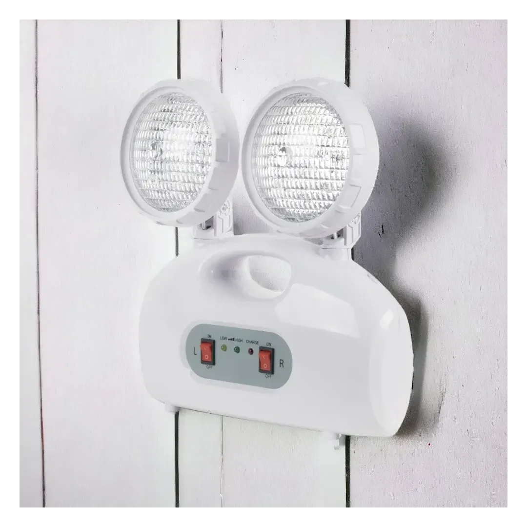 LAMPARA DE EMERGENCIA RECARGABLE 2 LUCES LED 4W MODELO CK7102 WERKEN9