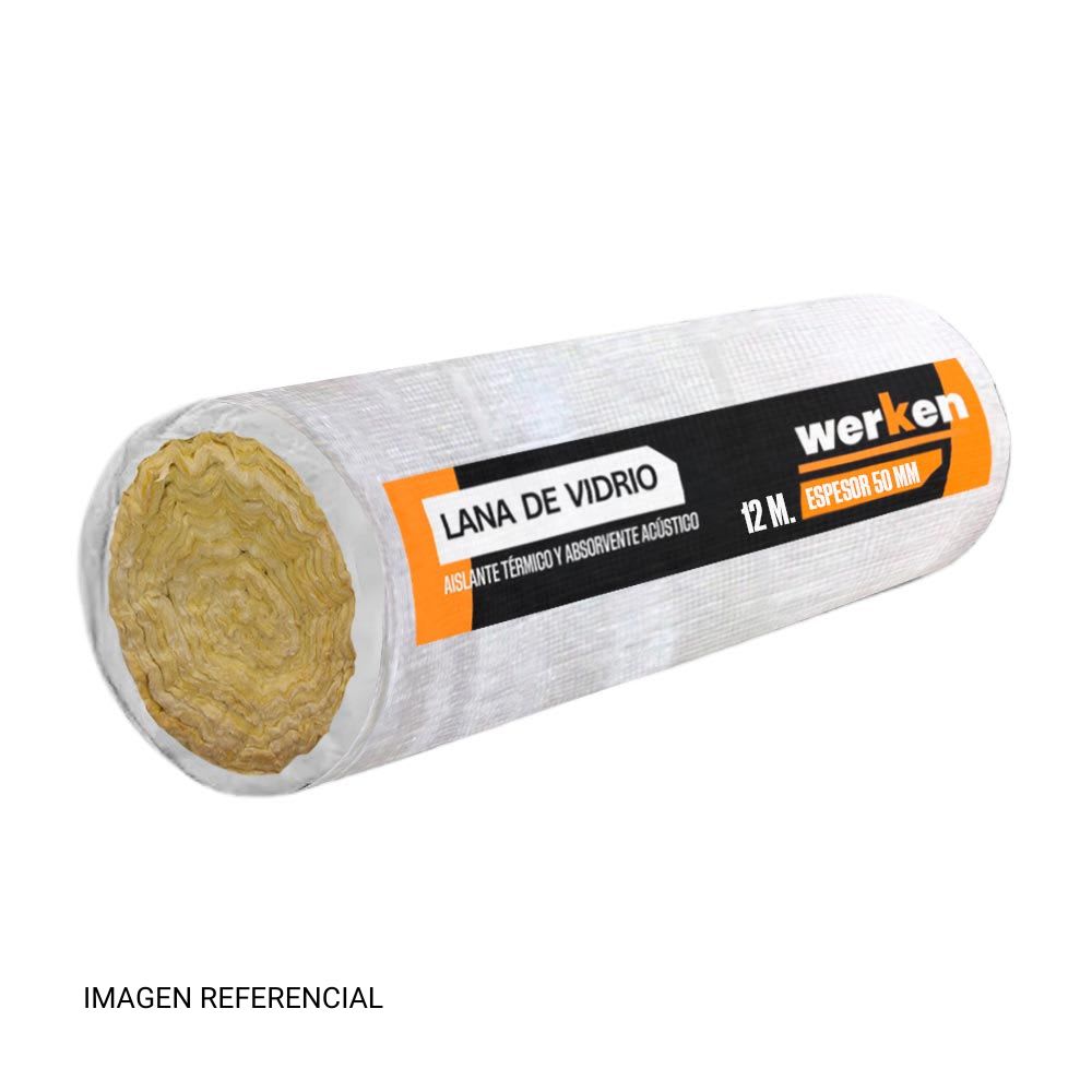 LANA DE VIDRIO 50MM 1.20X12M WERKEN1