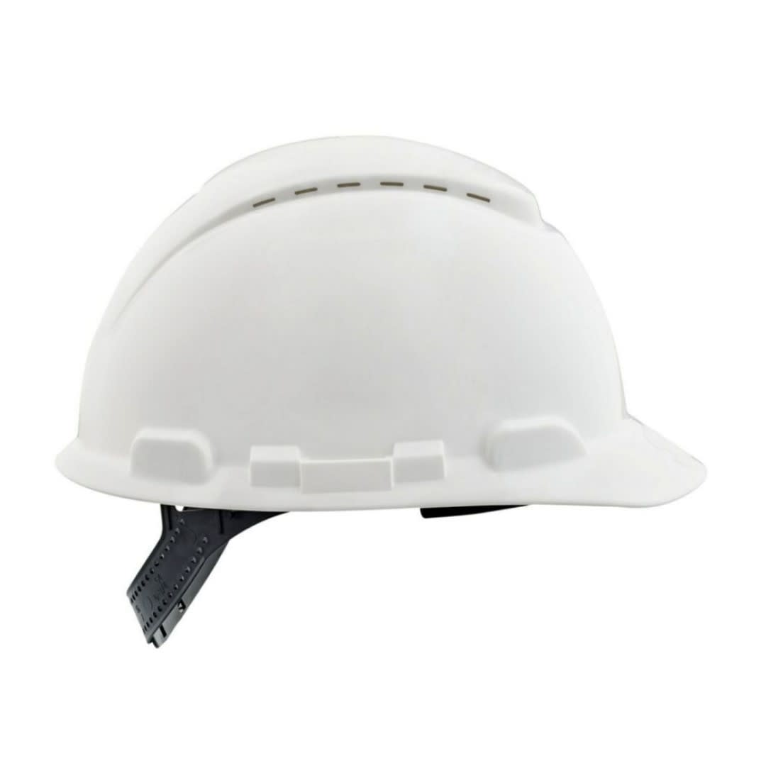 CASCO HARD HAT AJUSTE SEGURO BLANCO DE POLIETILENO CON PROTECCION ALTA 3M PERU2