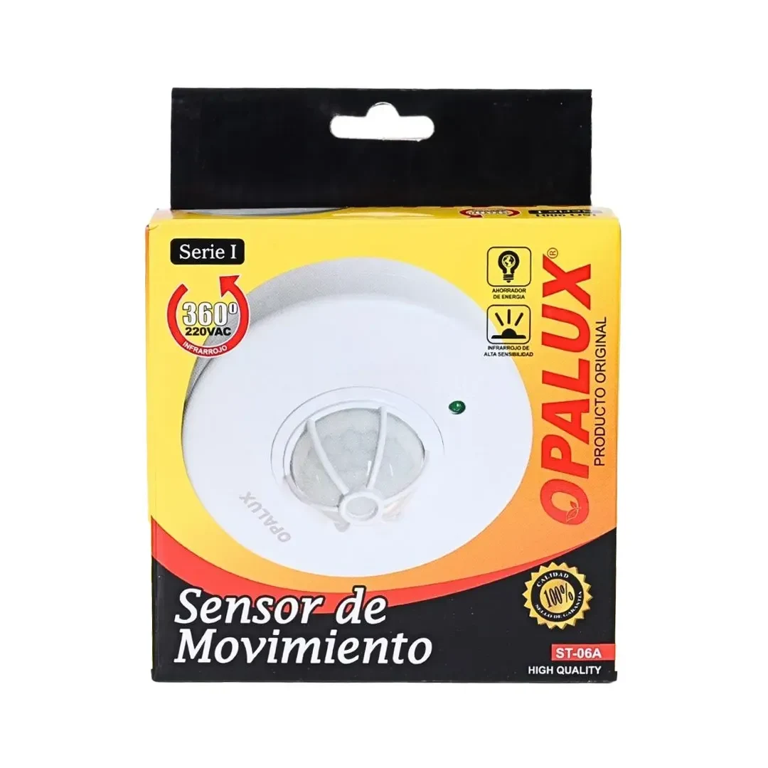 SENSOR DE MOVIMIENTO INFRARROJO 360 MODELO FL316 BLANCO WERKEN3