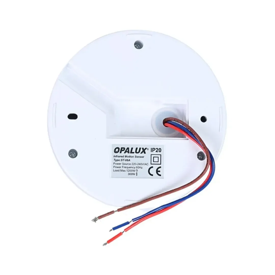 SENSOR DE MOVIMIENTO INFRARROJO 360 MODELO FL316 BLANCO WERKEN5
