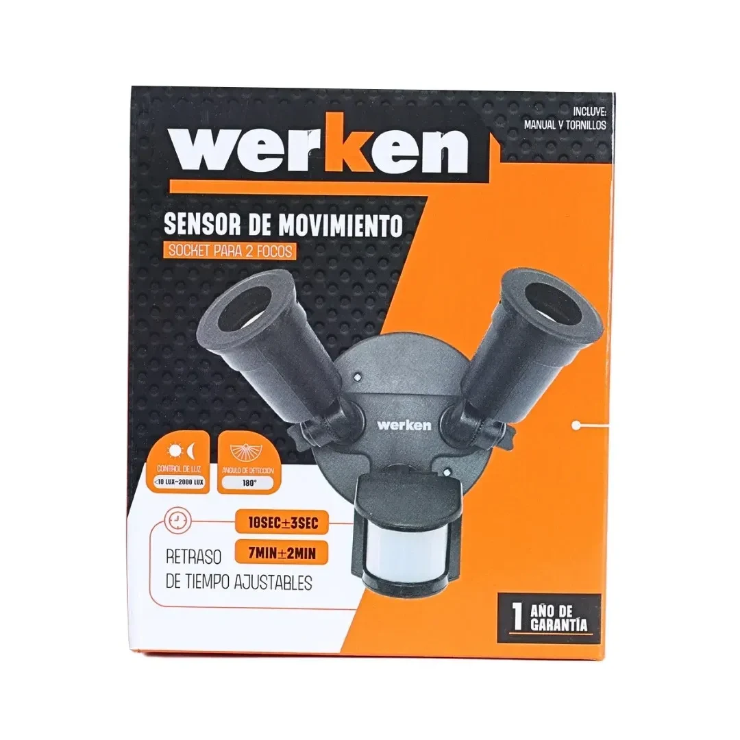 SENSOR DE MOVIMIENTO EXTERIOR MODELO ESB06B WERKEN6