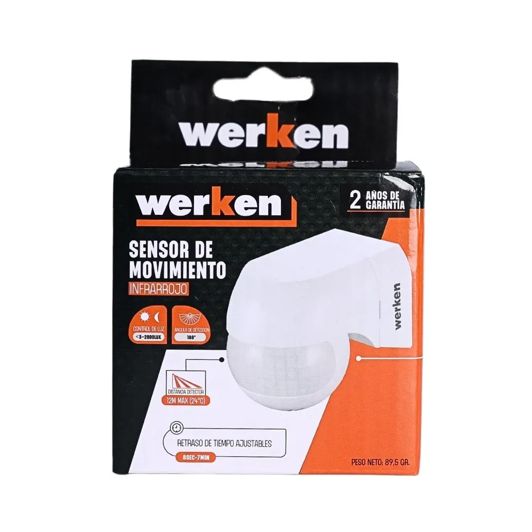 SENSOR DE MOVIMIENTO INFRARROJO MODELO SPS15A WERKEN6