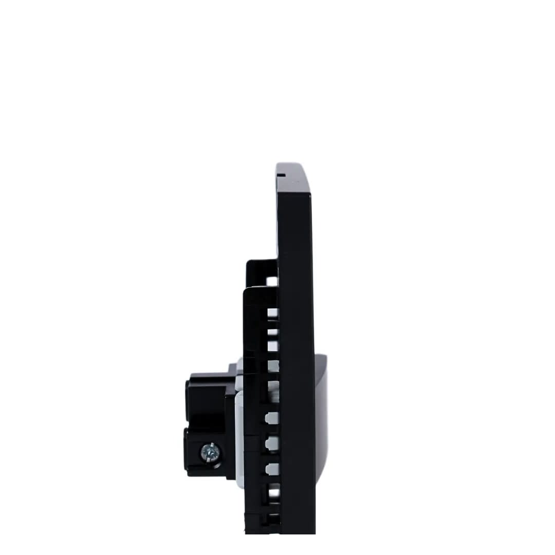 PLACA ARMADA CONMUTADOR SIMPLE MATTE NEGRO ORANGE4