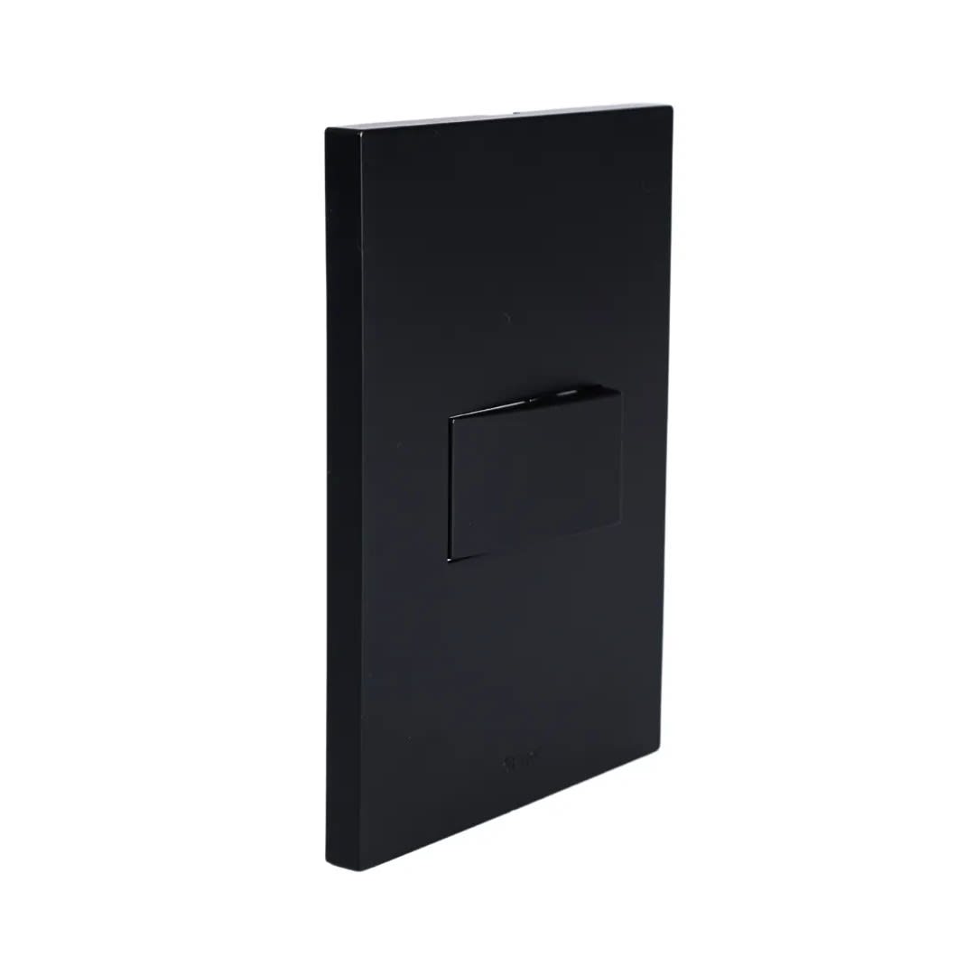 PLACA ARMADA CONMUTADOR SIMPLE MATTE NEGRO ORANGE5
