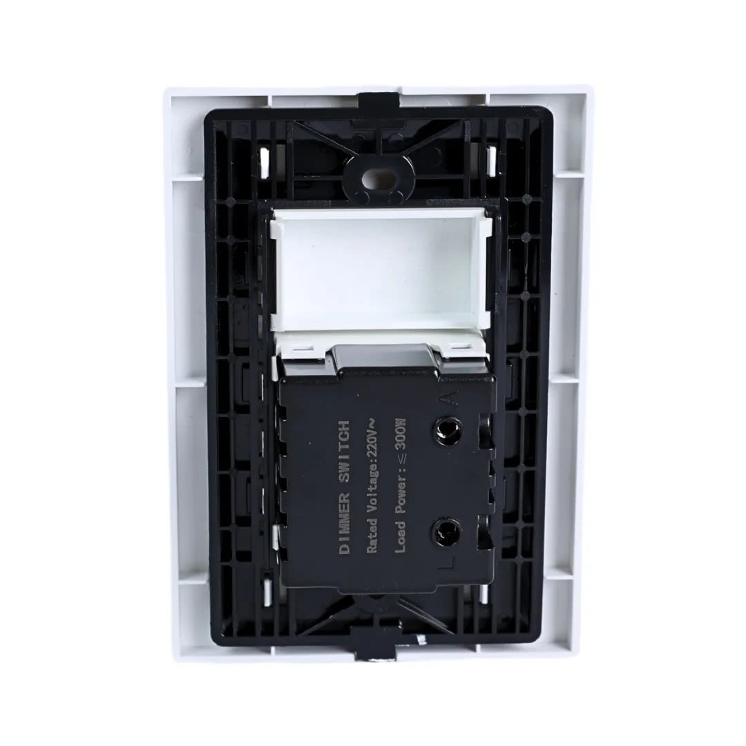 PLACA ARMADA INTERRUPTOR DIMMER MATTE BLANCO ORANGE2