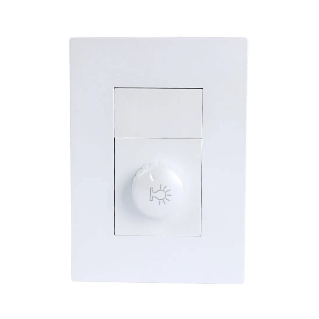PLACA ARMADA INTERRUPTOR DIMMER MATTE BLANCO ORANGE4