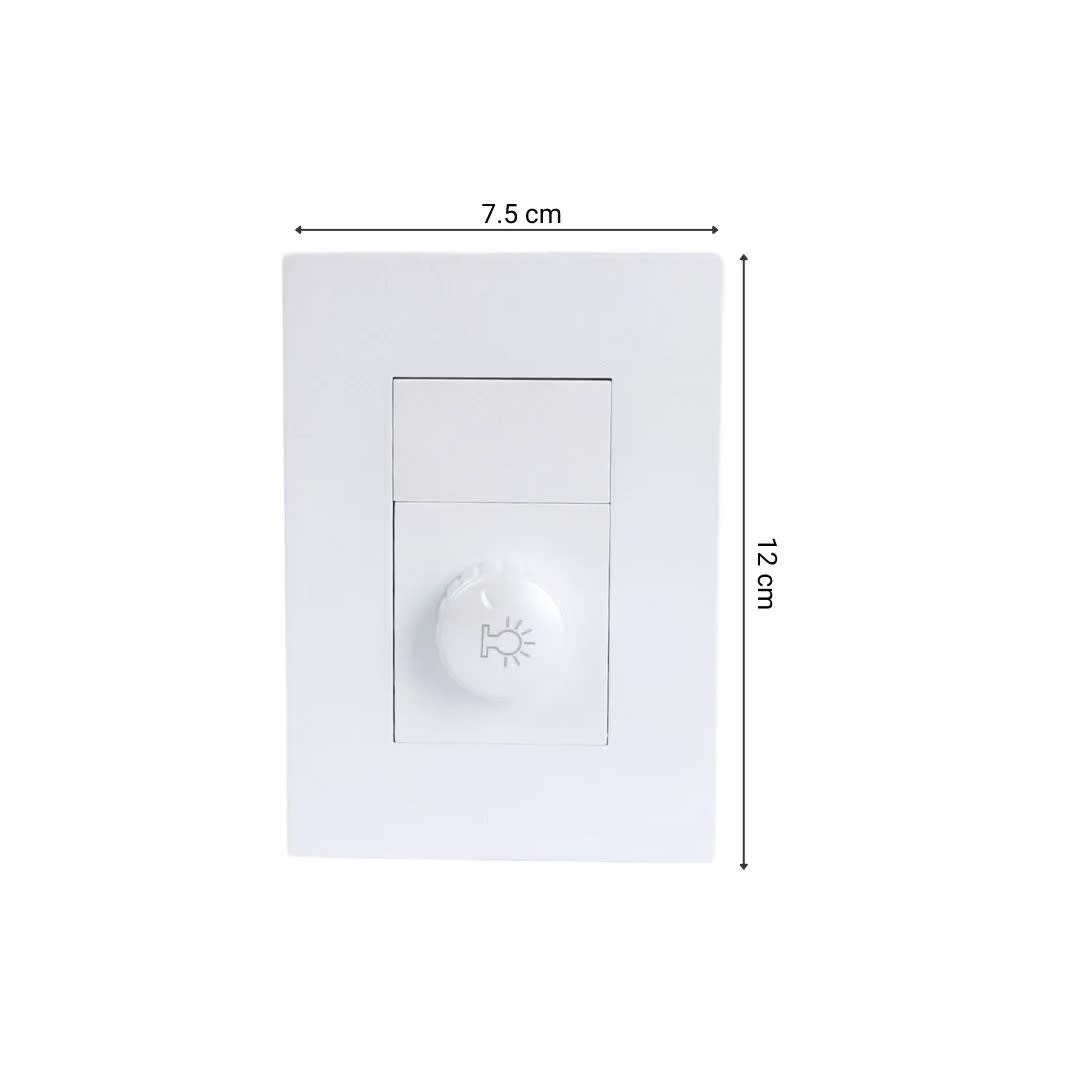 PLACA ARMADA INTERRUPTOR DIMMER MATTE BLANCO ORANGE7