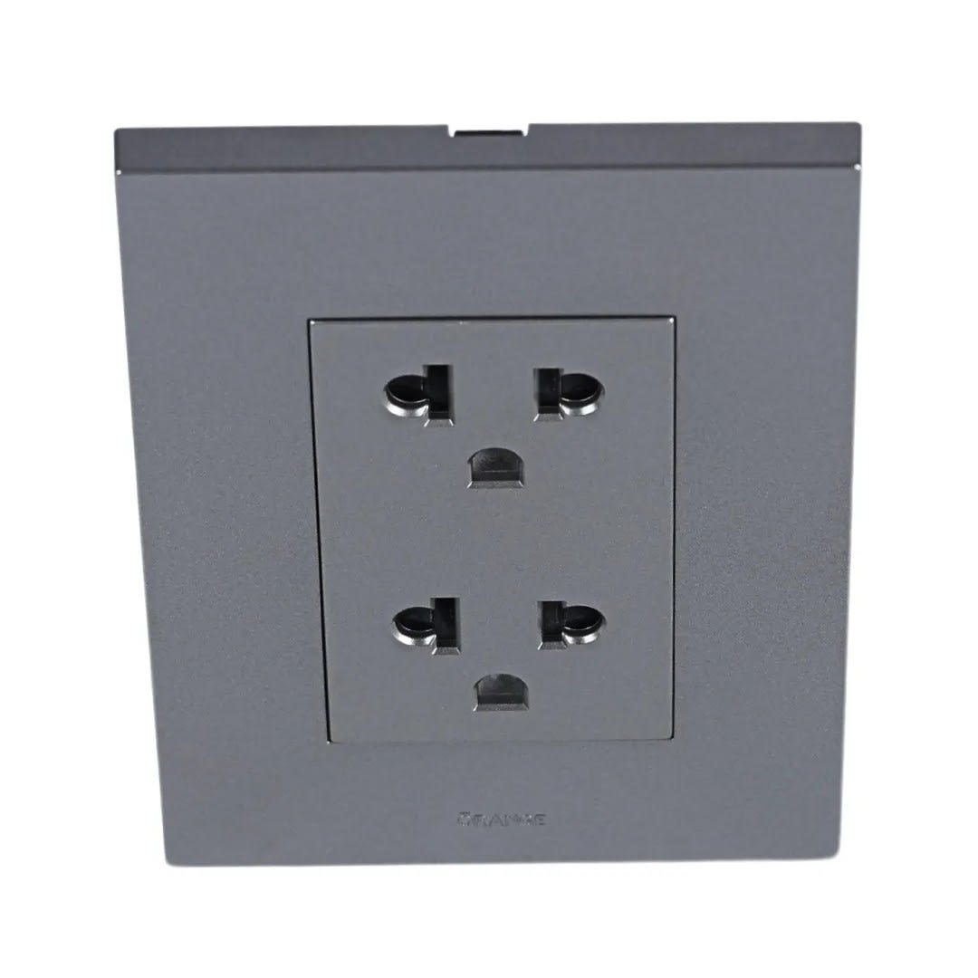 PLACA ARMADA TOMACORRIENTE DOBLE UNIVERSAL MATTE LT TERRA ORANGE5