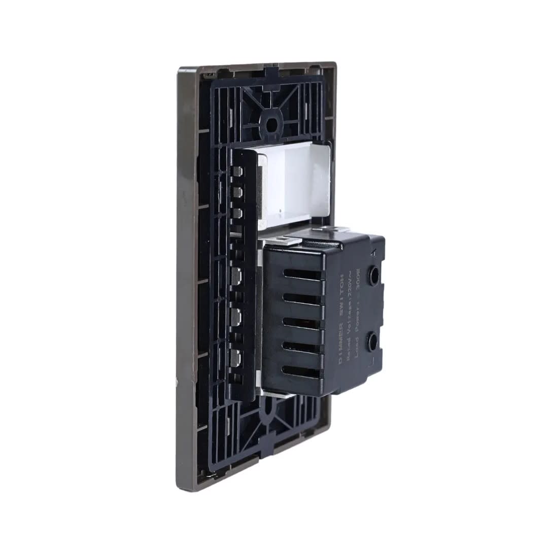 PLACA ARMADA INTERRUPTOR DIMMER ACERO INOXIDABLE ORANGE3