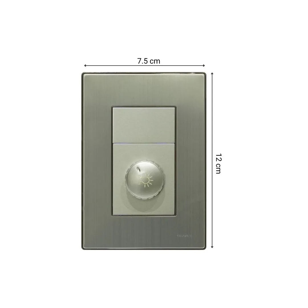 PLACA ARMADA INTERRUPTOR DIMMER ACERO INOXIDABLE ORANGE5
