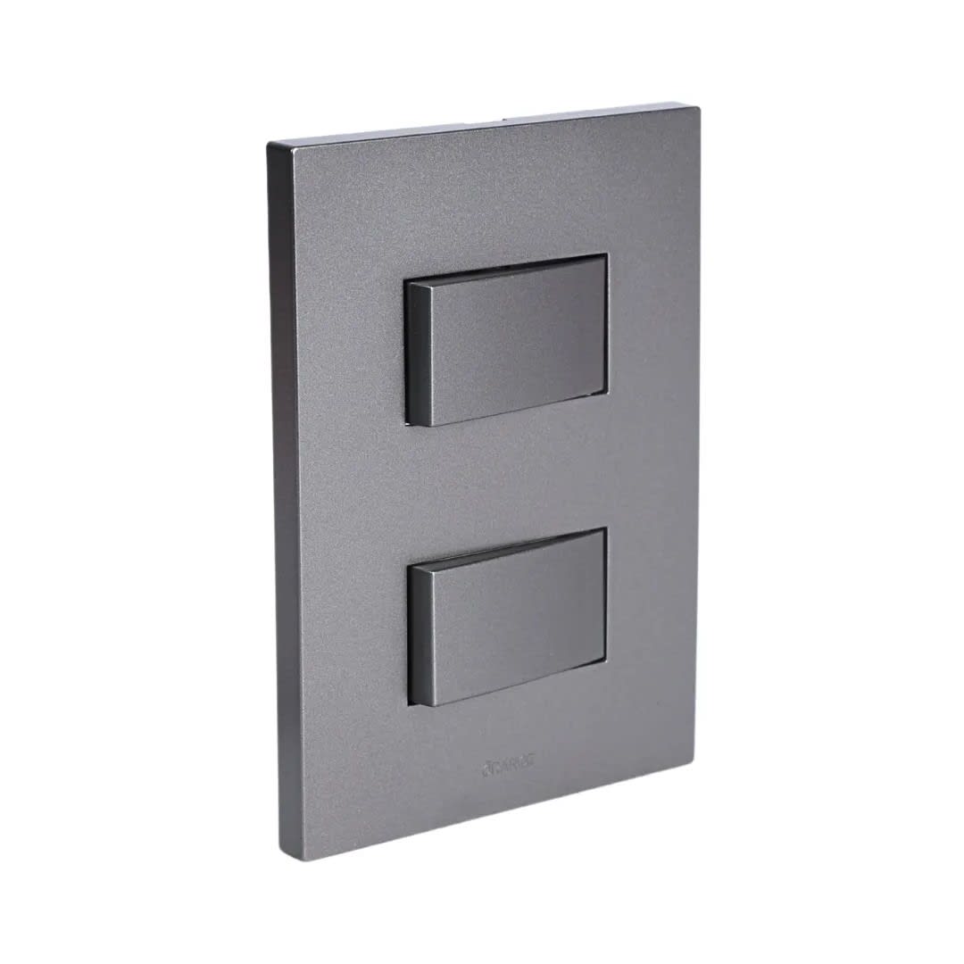 PLACA ARMADA CONMUTADOR DOBLE MATTE TERRA ORANGE1