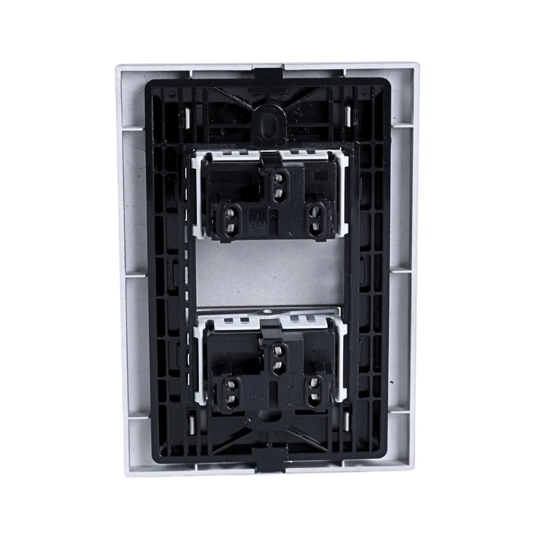 PLACA ARMADA CONMUTADOR DOBLE MATTE TERRA ORANGE2