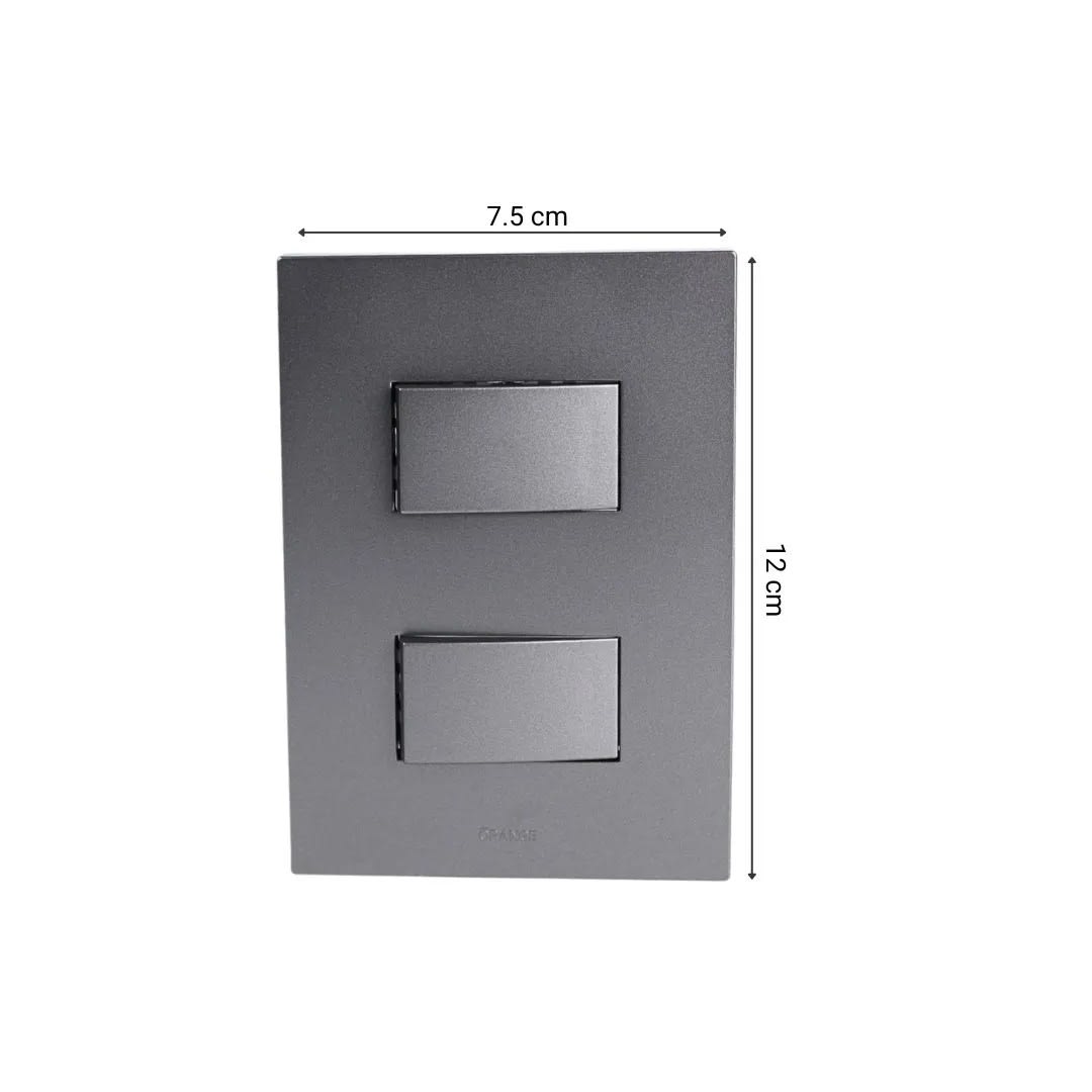 PLACA ARMADA CONMUTADOR DOBLE MATTE TERRA ORANGE7