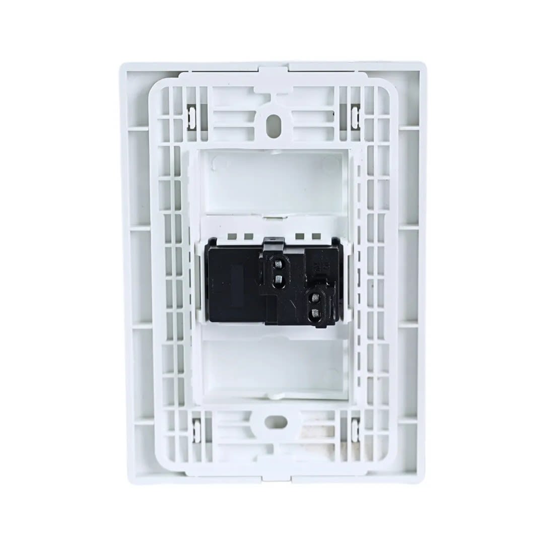 PLACA ARMADA INTERRUPTOR SIMPLE VITRO BLANCO ORANGE1