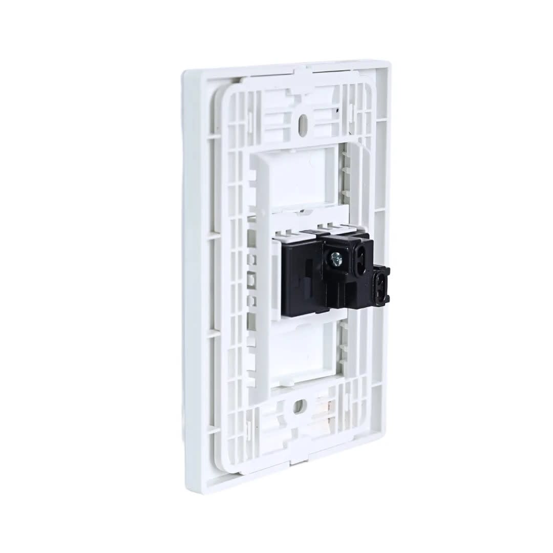 PLACA ARMADA INTERRUPTOR SIMPLE VITRO BLANCO ORANGE2