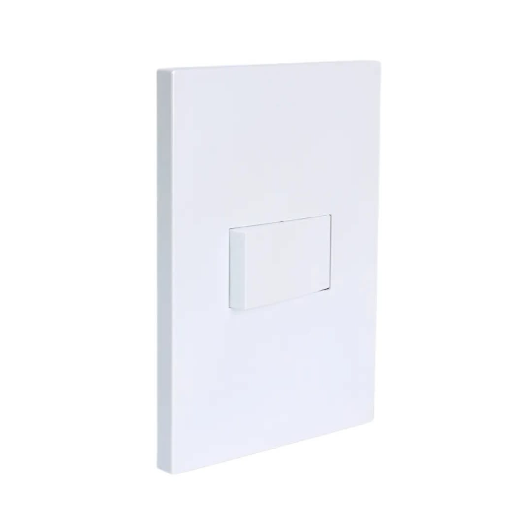 PLACA ARMADA CONMUTADOR SIMPLE MATTE BLANCO ORANGE1