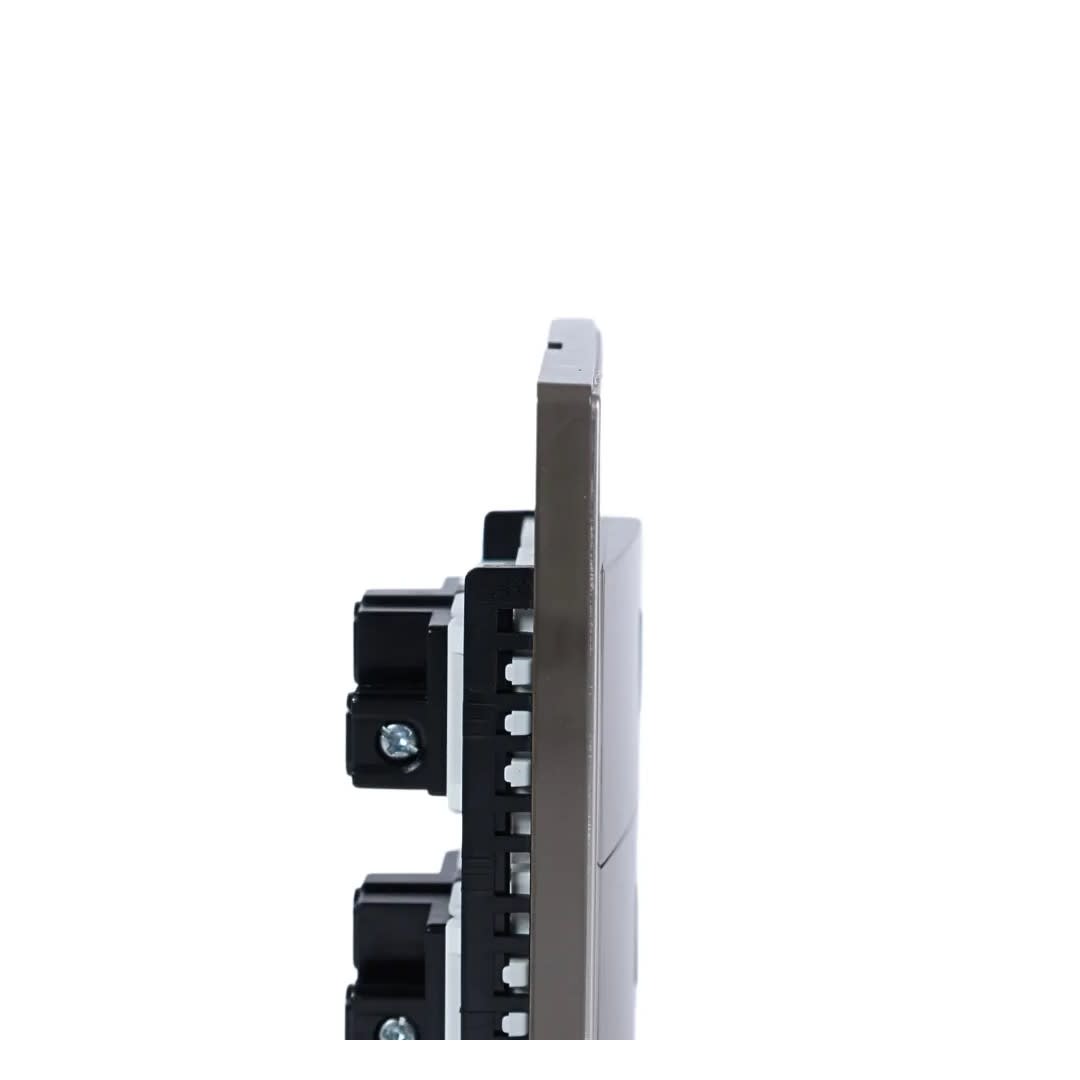 PLACA ARMADA INTERRUPTOR DOBLE ACERO INOXIDABLE ORANGE4