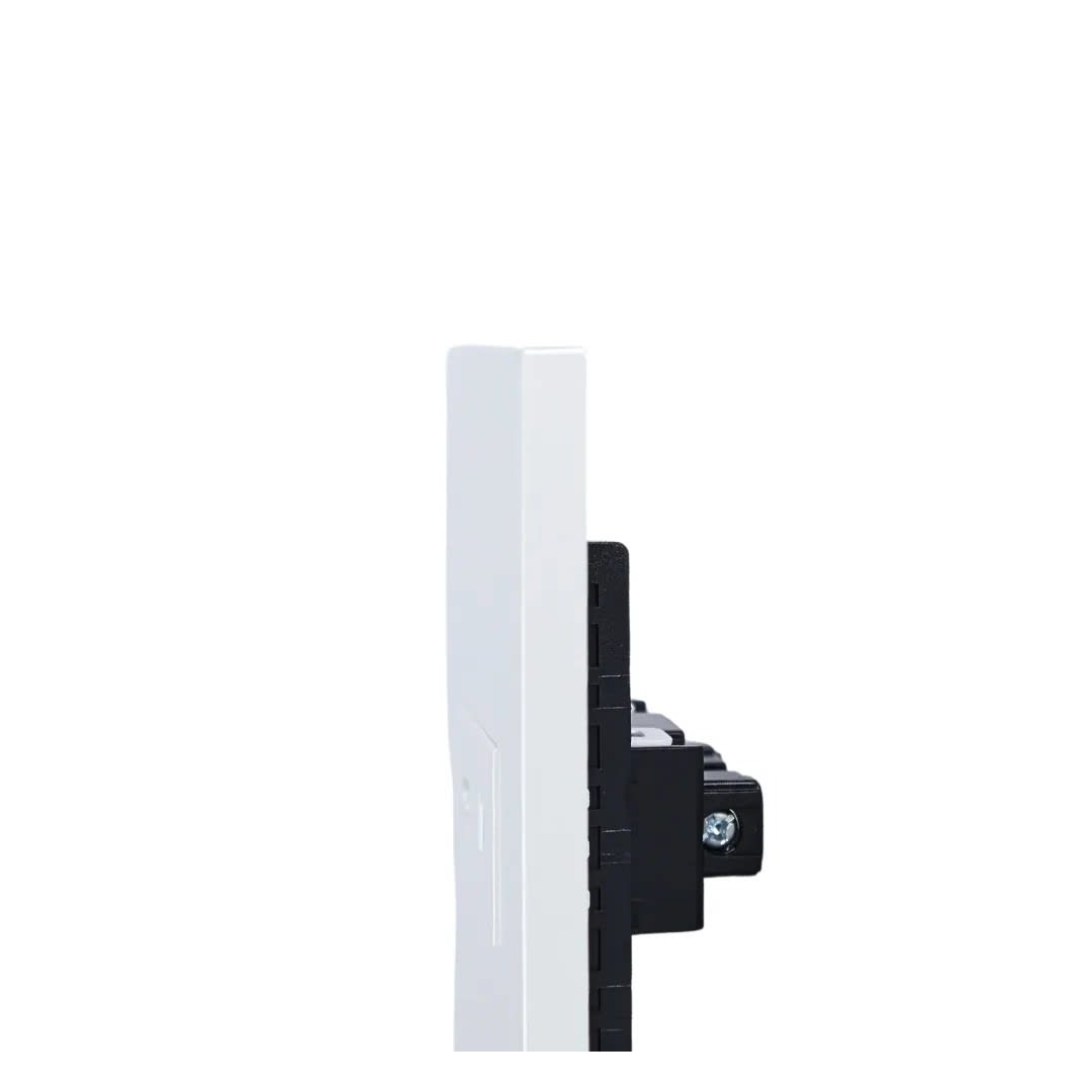 PLACA ARMADA TOMACORRIENTE SIMPLE UNIVERSAL MATTE BLANCO ORANGE6
