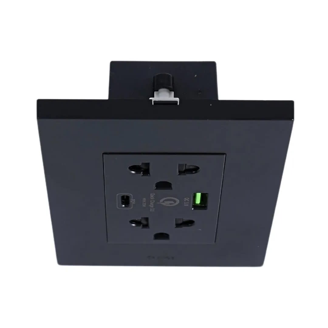 TOMACORRIENTE DOBLE UNIVERSAL MATTE CON USB Y TIPO C 15W ORANGE4