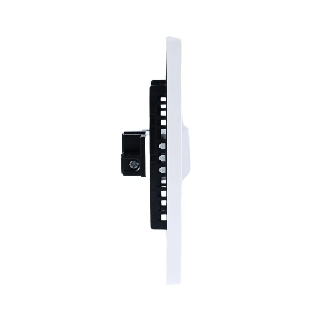PLACA ARMADA INTERRUPTOR SIMPLE MATTE BLANCO ORANGE1