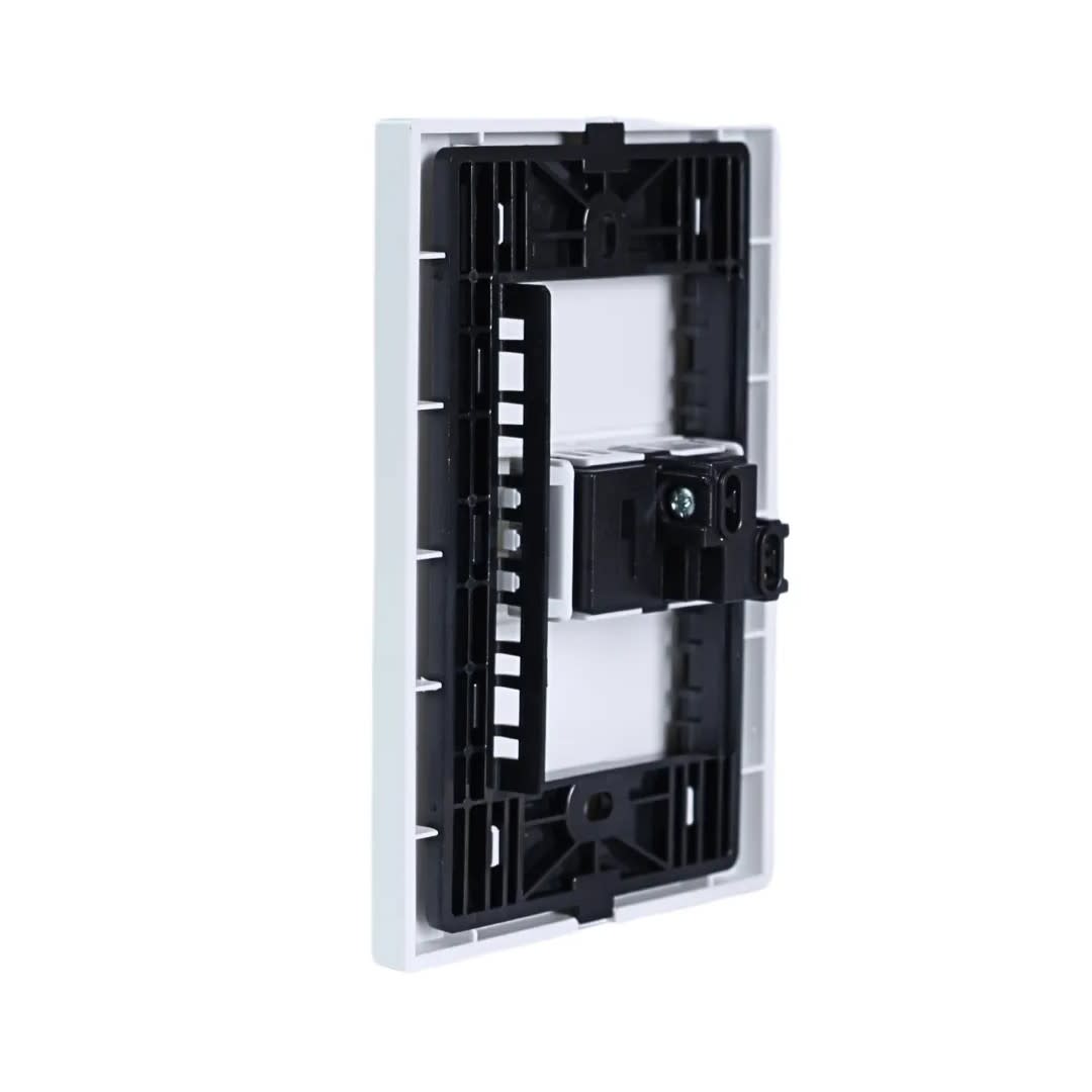 PLACA ARMADA INTERRUPTOR SIMPLE MATTE BLANCO ORANGE2