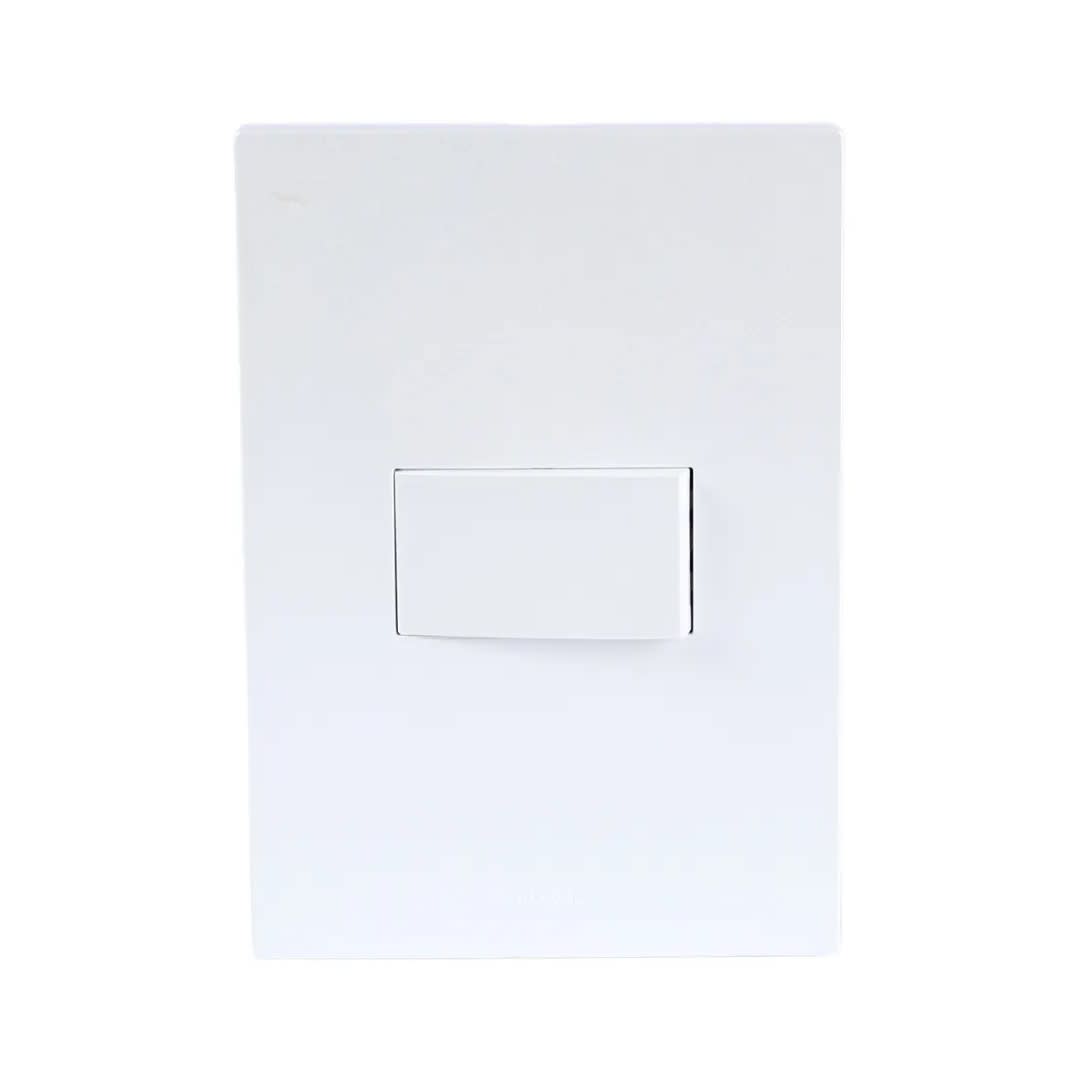 PLACA ARMADA INTERRUPTOR SIMPLE MATTE BLANCO ORANGE4