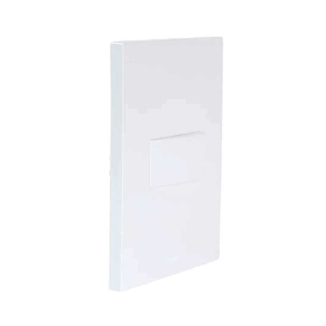 PLACA ARMADA INTERRUPTOR SIMPLE MATTE BLANCO ORANGE6