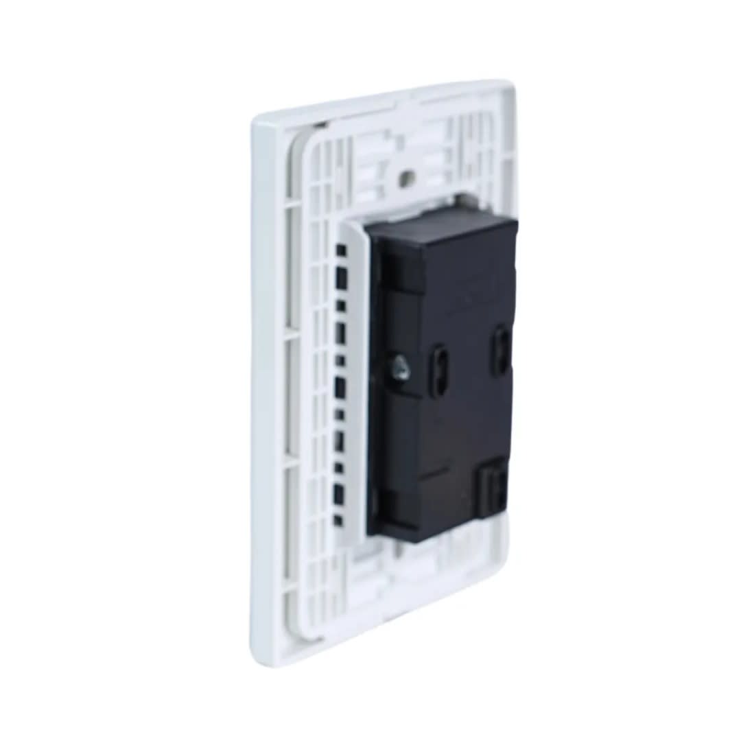 PLACA ARMADA TOMACORRIENTE DOBLE UNIVERSAL VITRO LT BLANCO ORANGE2