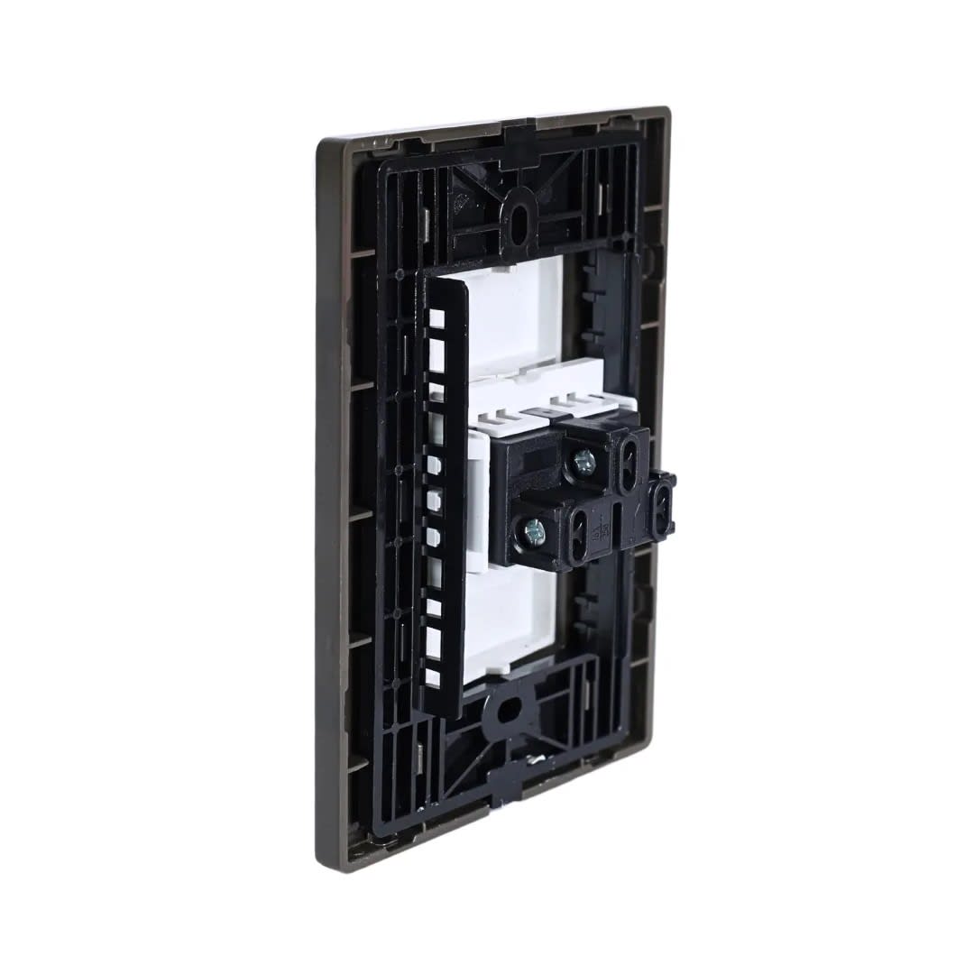 PLACA ARMADA CONMUTADOR SIMPLE ACERO INOXIDABLE ORANGE3