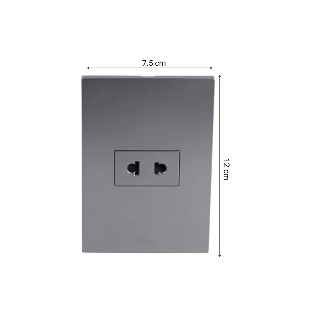 PLACA ARMADA TOMACORRIENTE SIMPLE UNIVERSAL MATTE TERRA ORANGE4