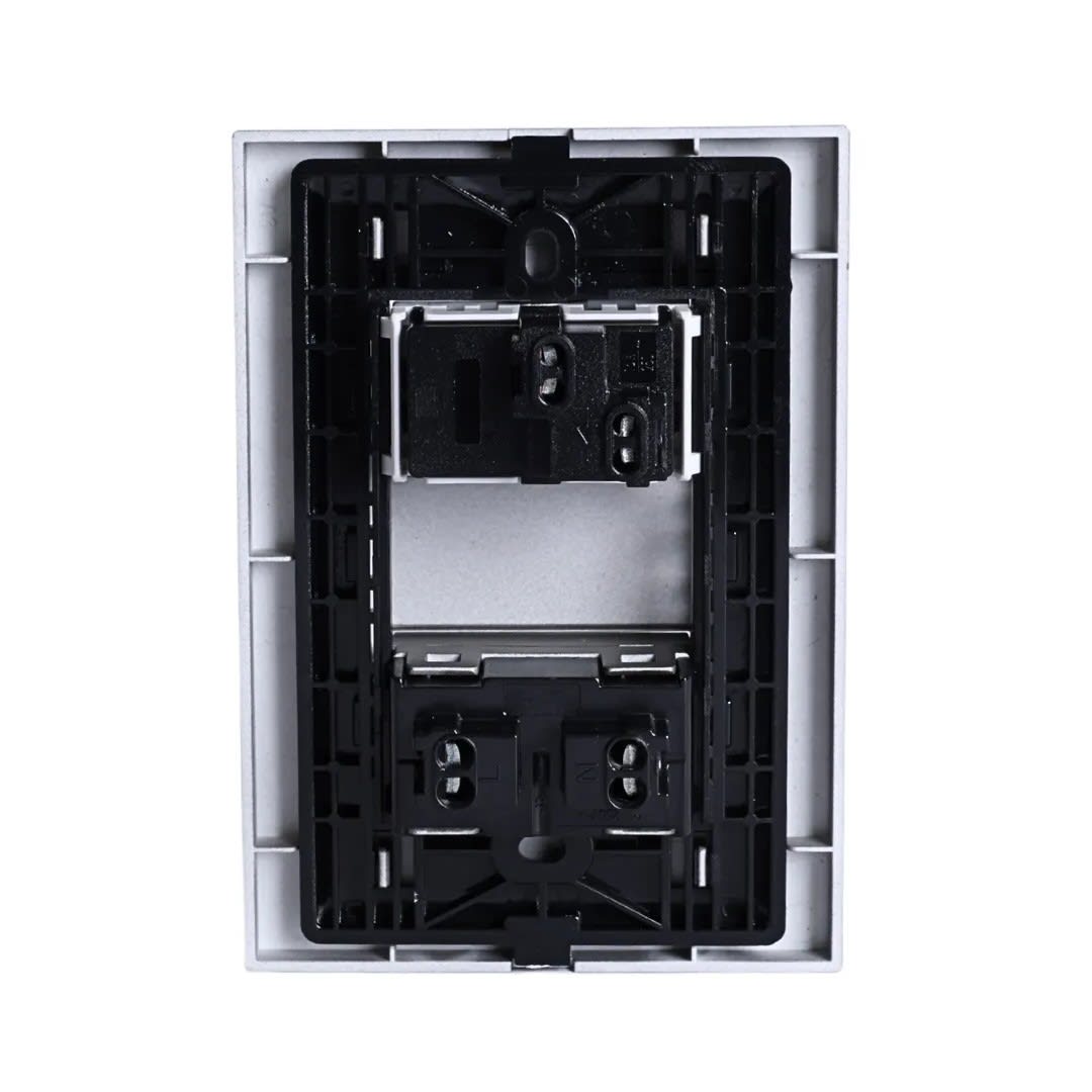 PLACA ARMADA INTERRUPTOR + TOMACORRIENTE MATTE TERRA ORANGE2