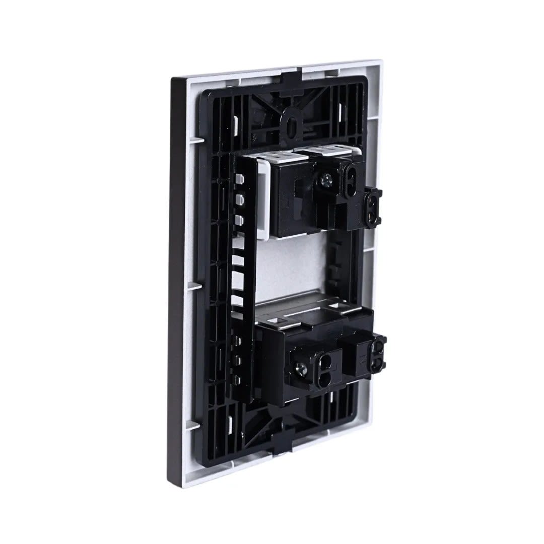 PLACA ARMADA INTERRUPTOR + TOMACORRIENTE MATTE TERRA ORANGE3