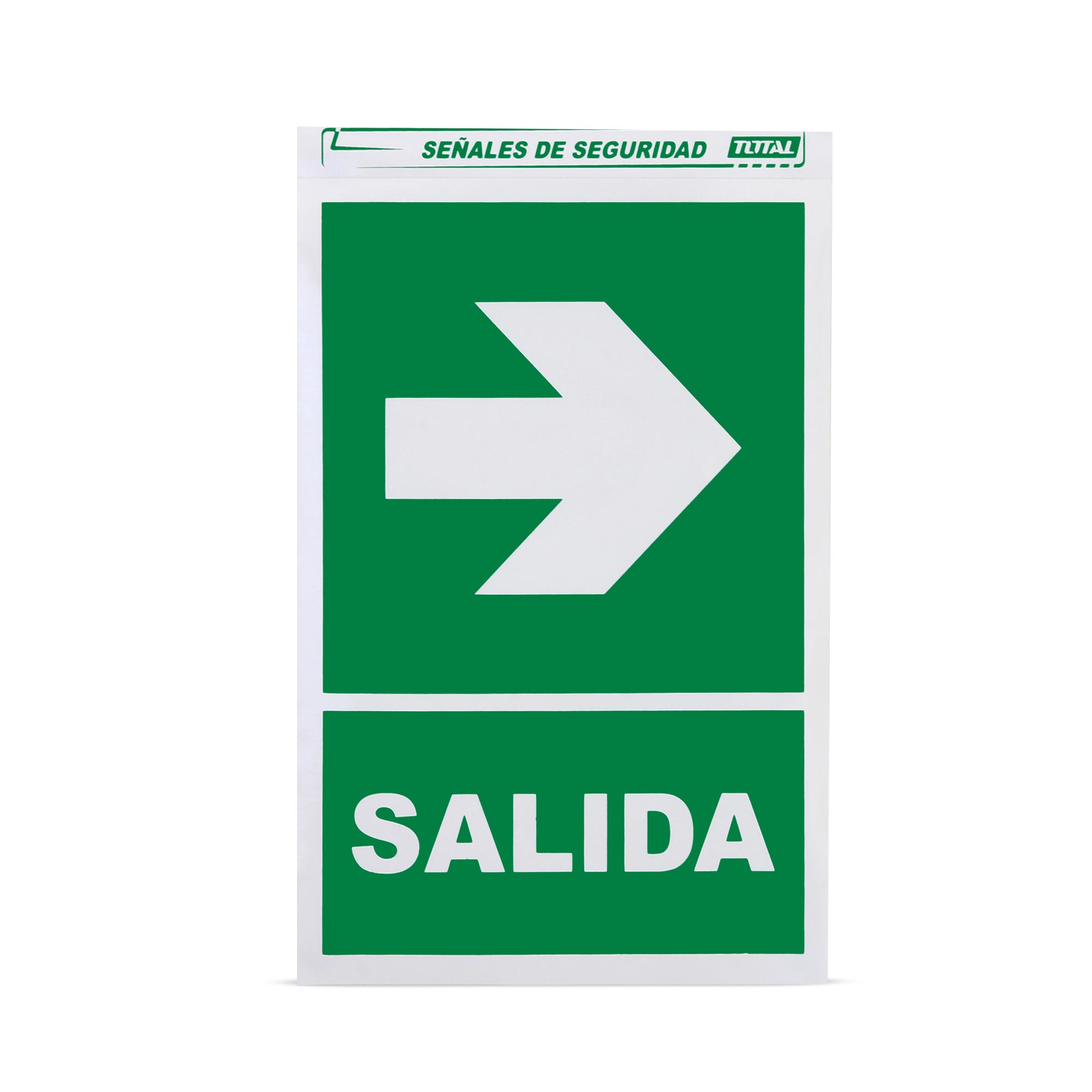SEÑAL DE SALIDA DERECHA CON BASE 20X30CM SM