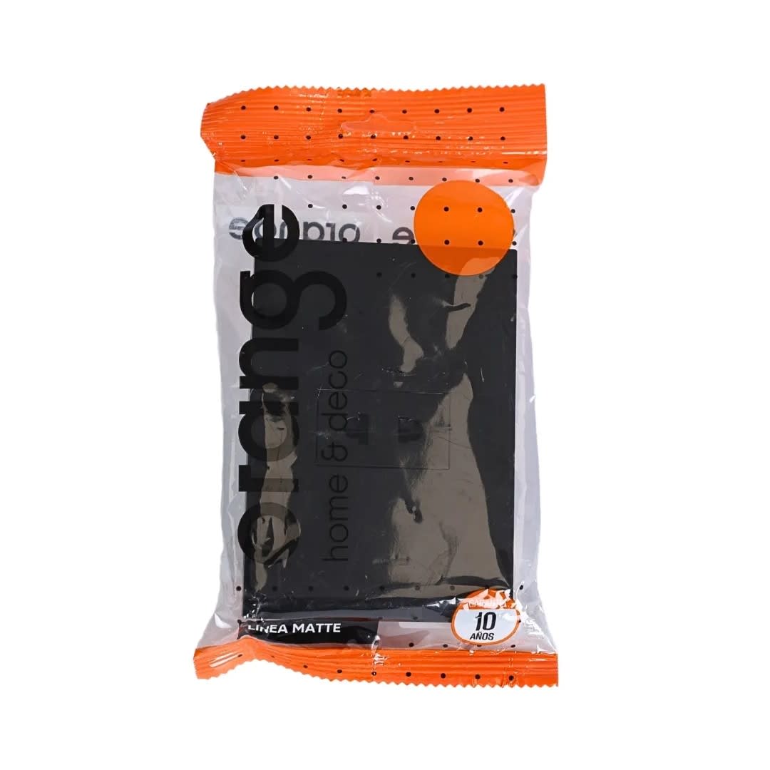 PLACA ARMADA TOMACORRIENTE SIMPLE UNIVERSAL MATTE NEGRO ORANGE4